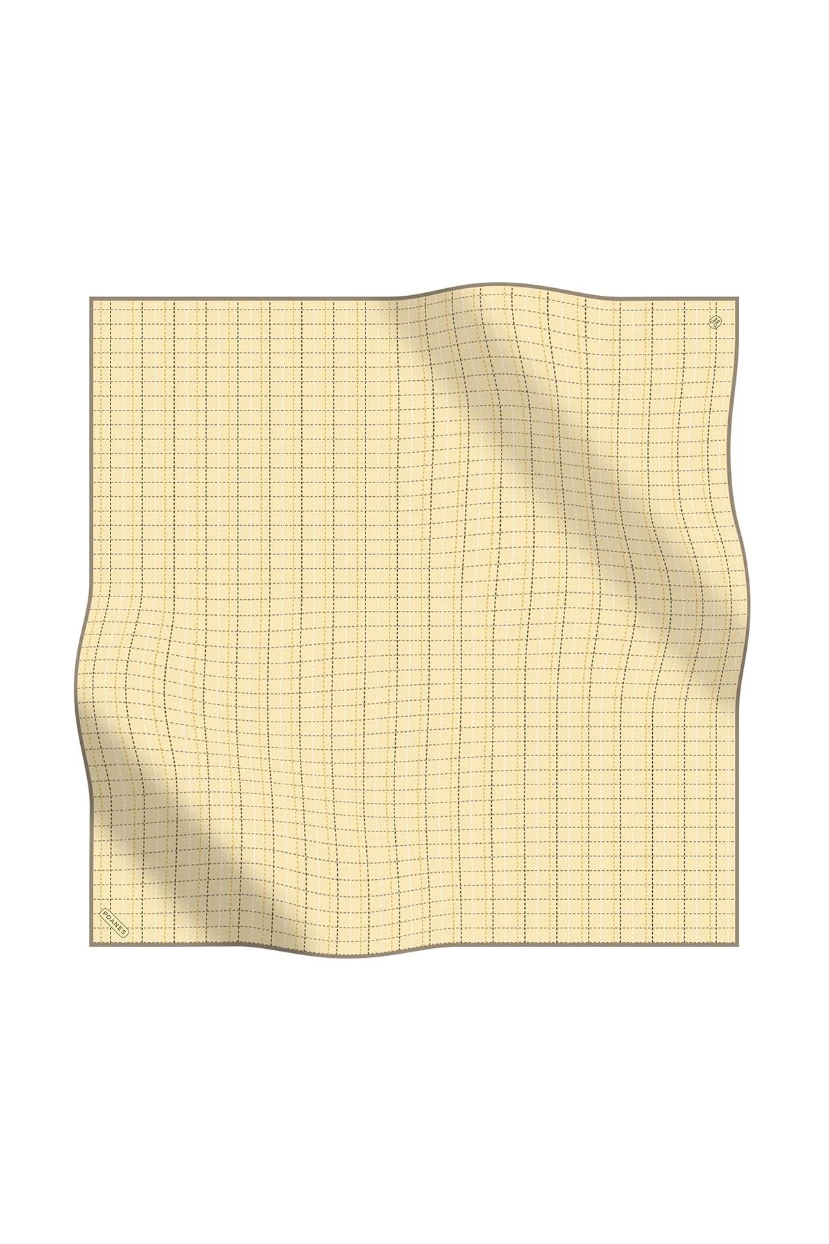 Poanes ÇİZGİ DESENLİ TWILL İPEK EŞARP görseli 1