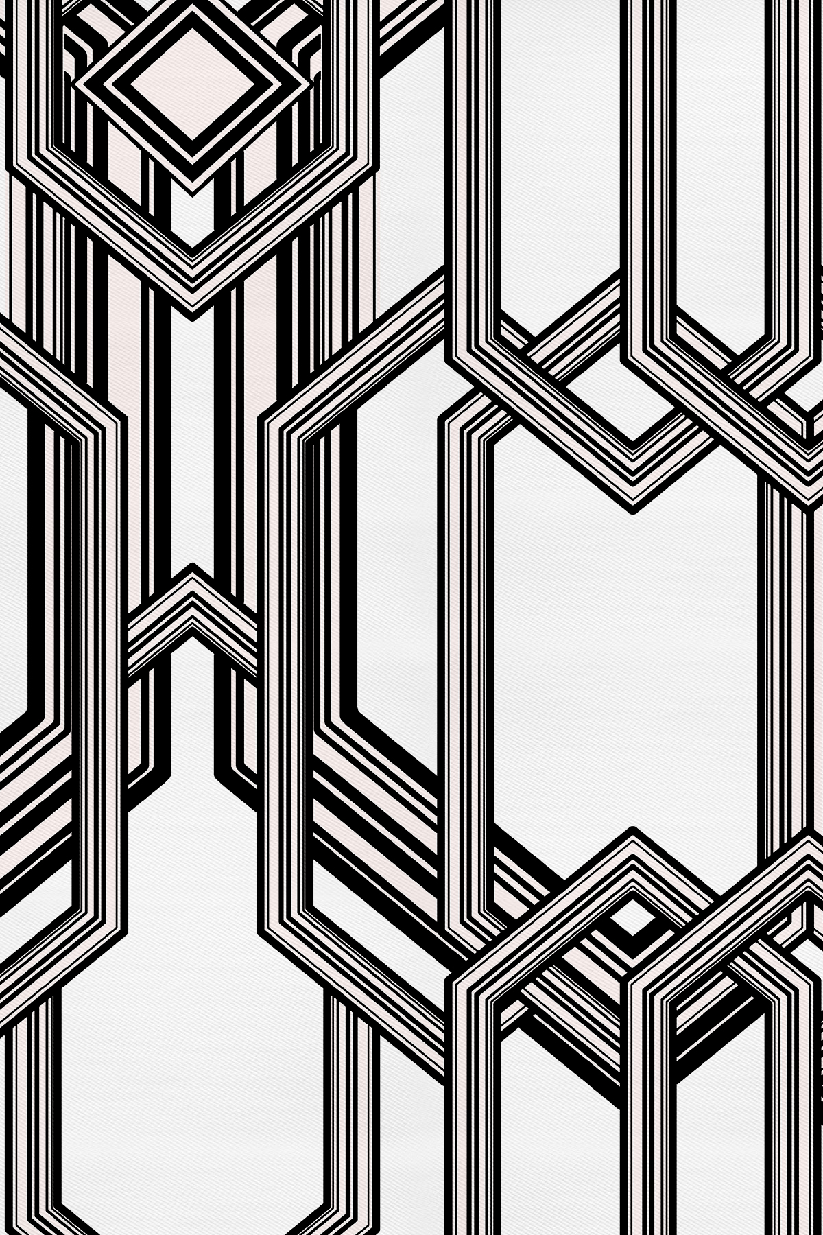 Modern Çizgi Desenli Twill İpek Eşarp görseli 2