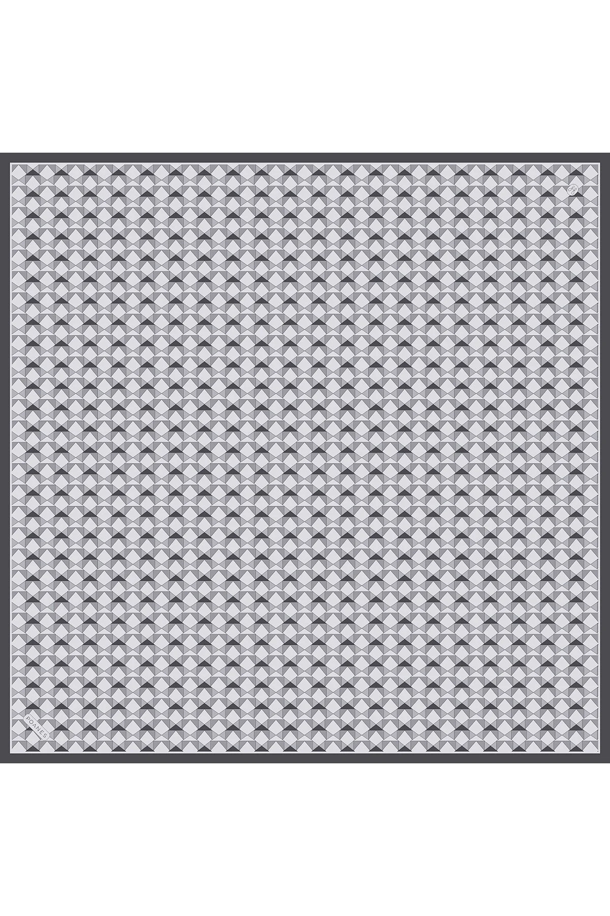 Minimal Desen Twill İpek Eşarp