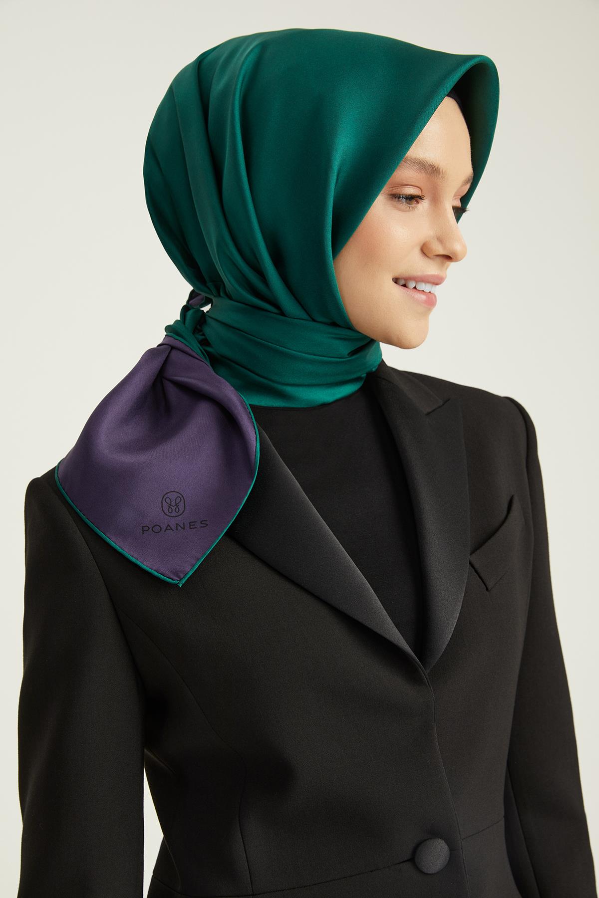 DÜZ ÇİFT TARAFLI TWILL İPEK EŞARP