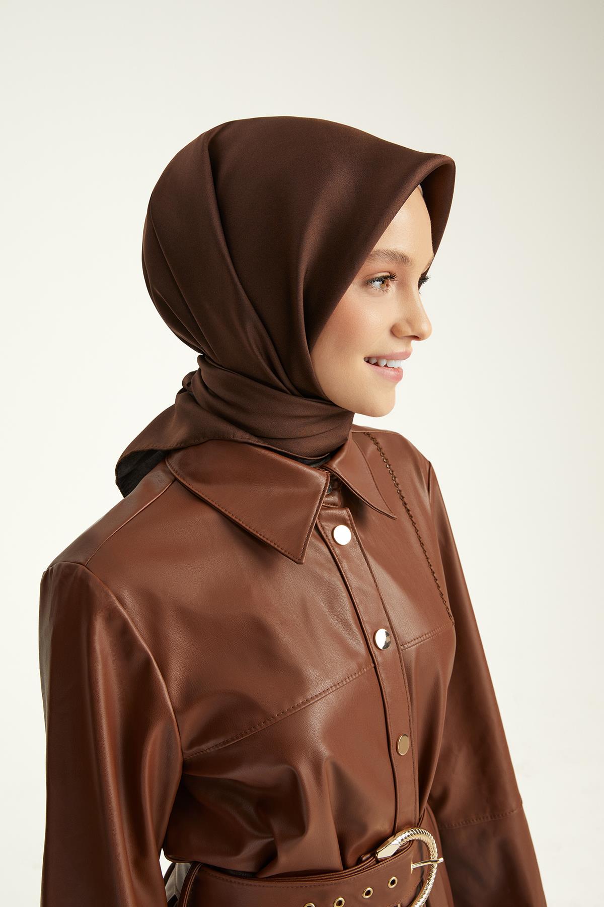 DÜZ ÇİFT TARAFLI TWILL İPEK EŞARP