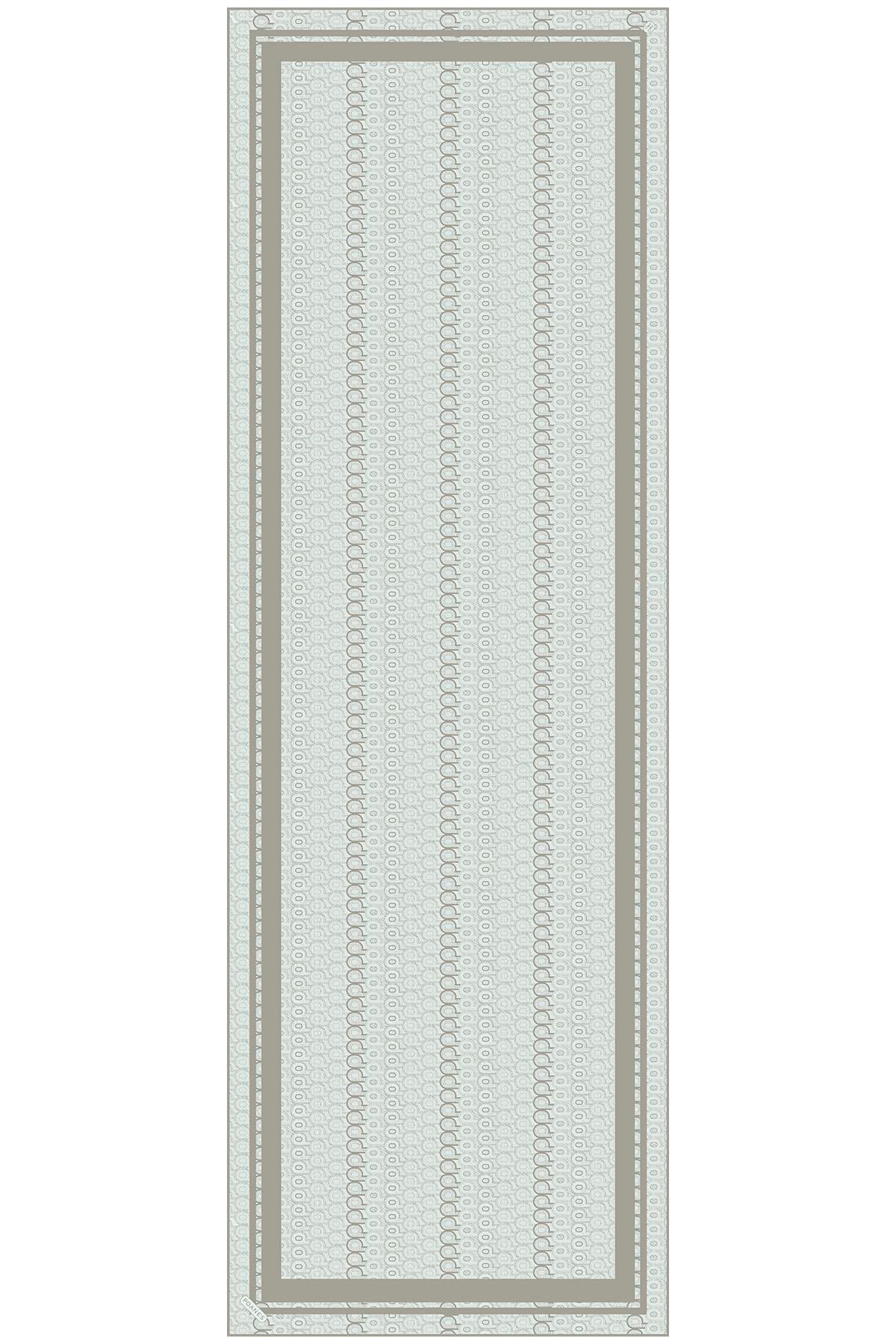 Poanes Monogram Desenli Krep İpek Şal