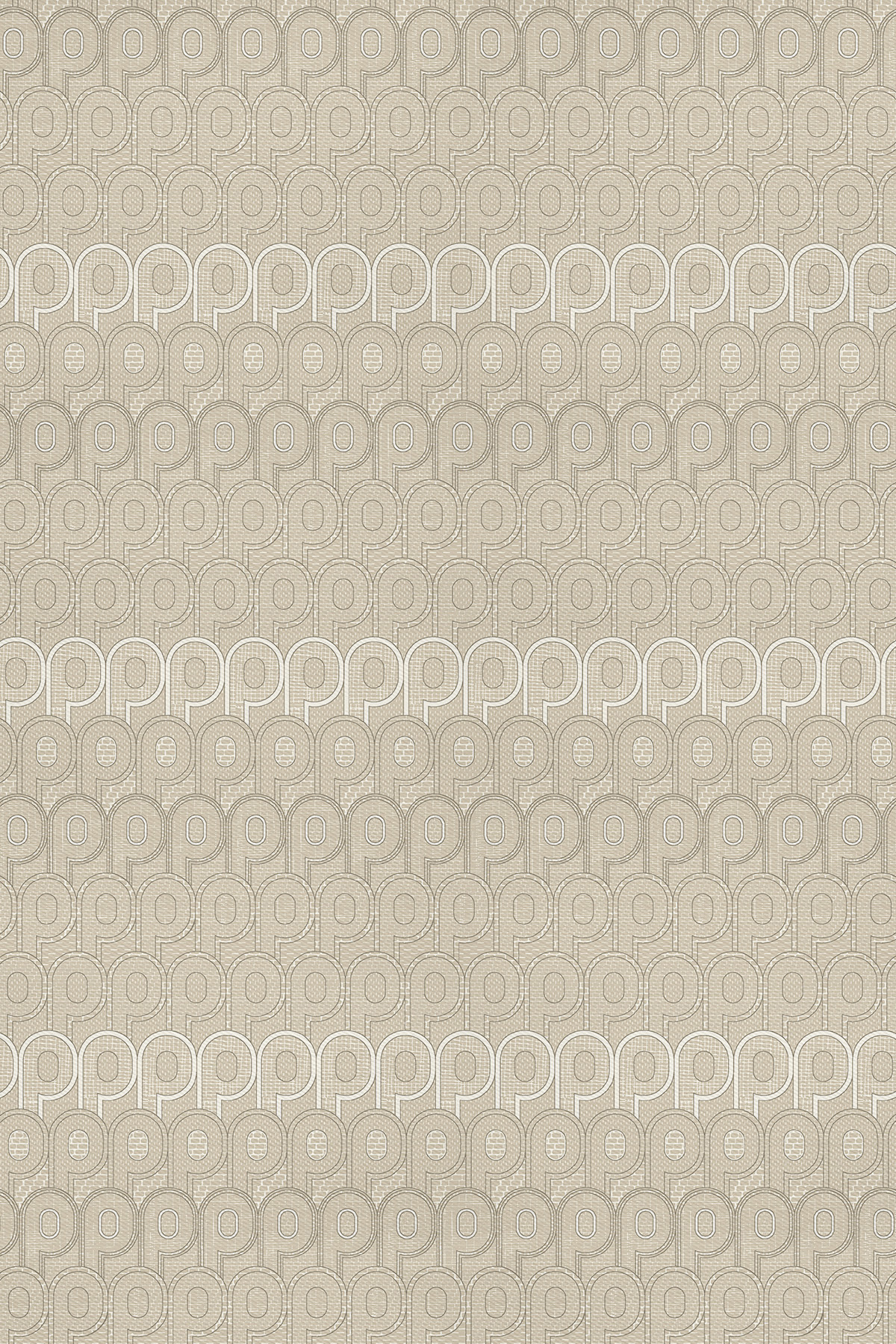 Poanes Monogram Desenli Twill İpek Eşarp görseli 2