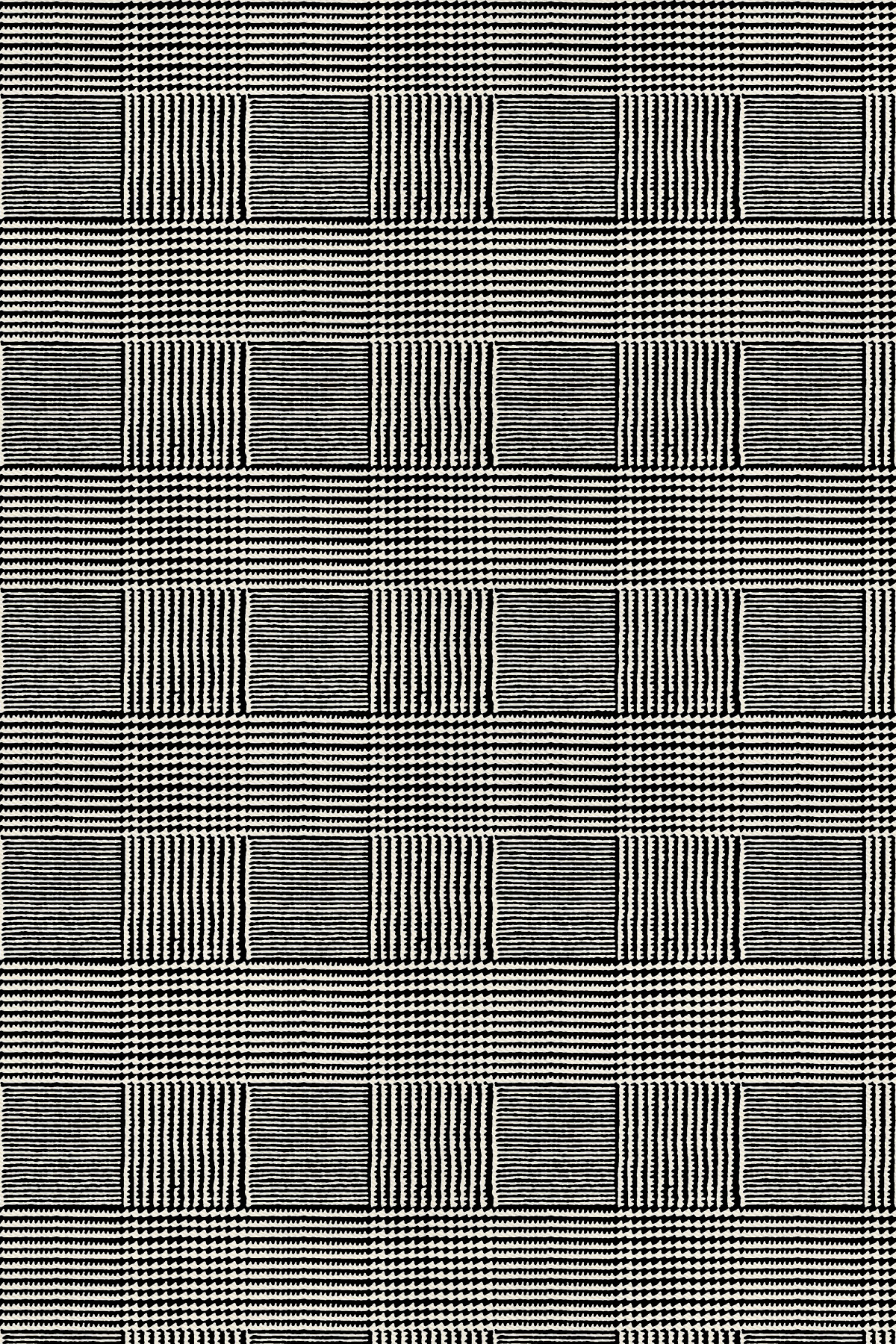 Poanes Kareli Ekose Desenli Twill İpek Eşarp görseli 3