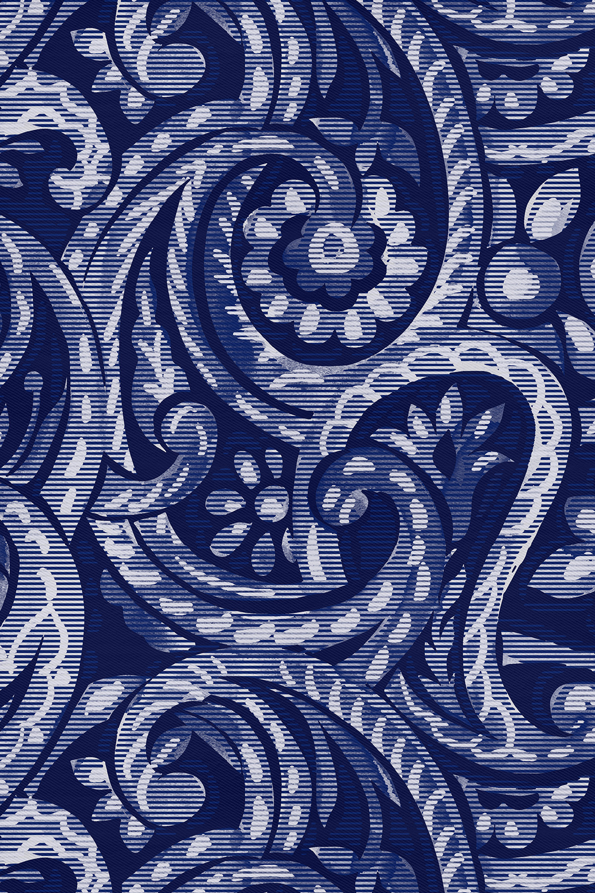 Poanes Paisley Dalgası Desenli Twill İpek Eşarp görseli 2