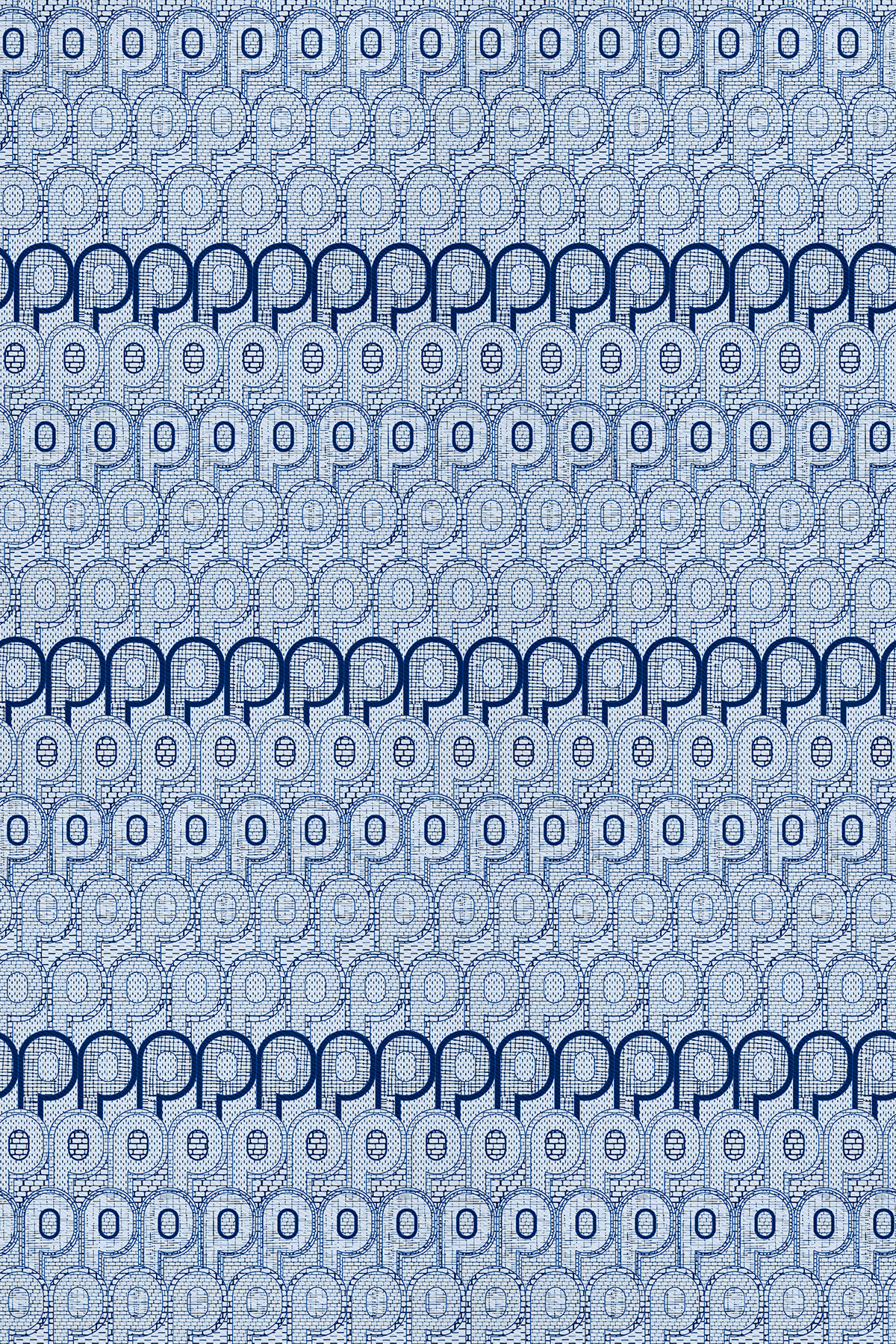Poanes Monogram Desenli Twill İpek Eşarp görseli 2