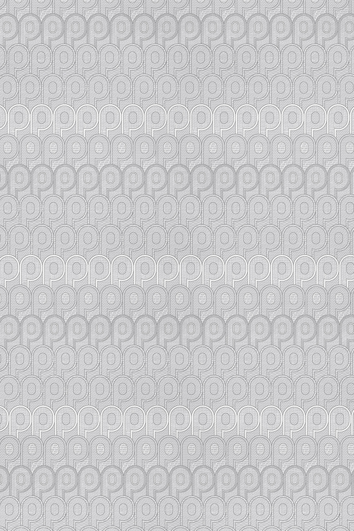 Monogram Desenli Krep İpek Şal görseli 2