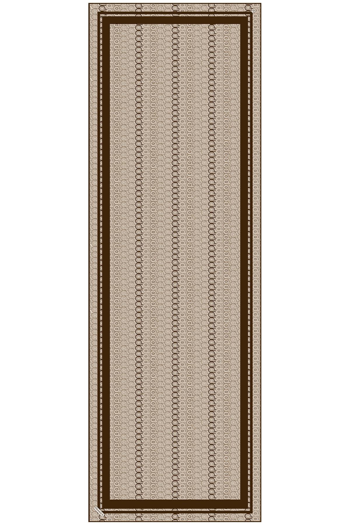 Monogram Desenli Krep İpek Şal