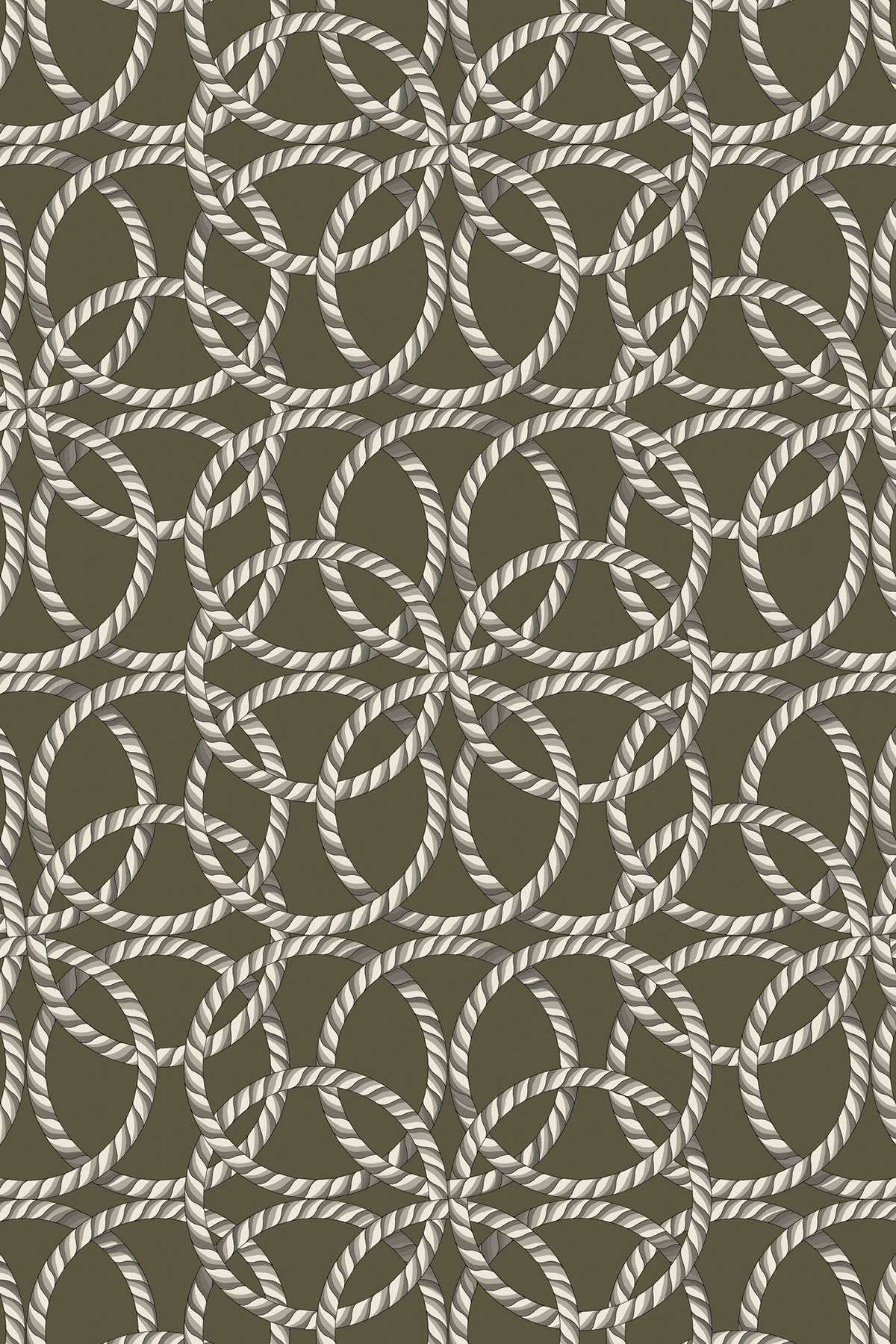 Poanes Halka Desenli Twill İpek Eşarp görseli 2