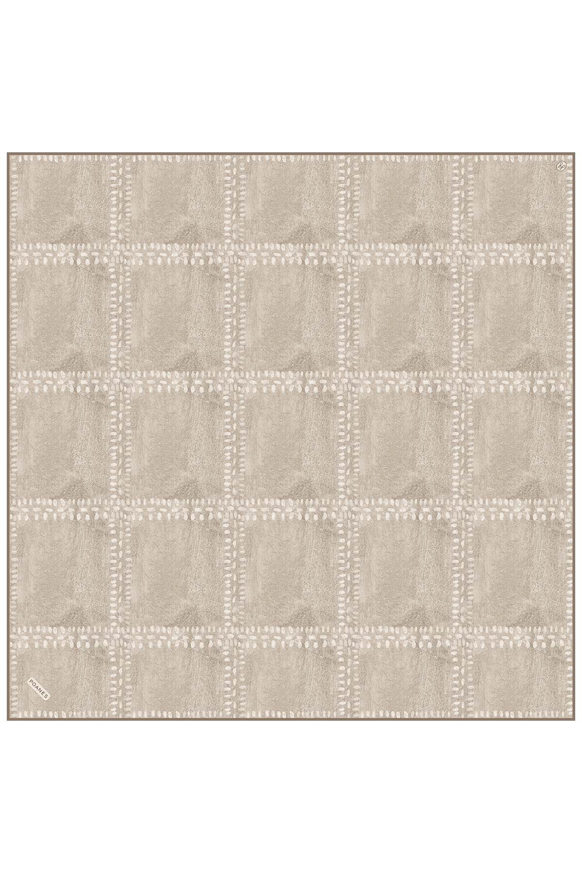 Poanes Yaban Desenli Twill İpek Eşarp görseli 1
