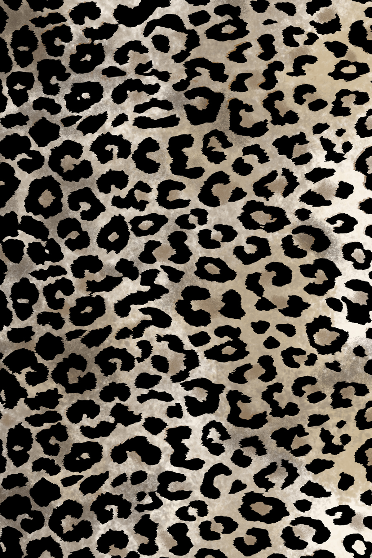 Poanes Leopar Doku Desenli Twill İpek Eşarp görseli 2
