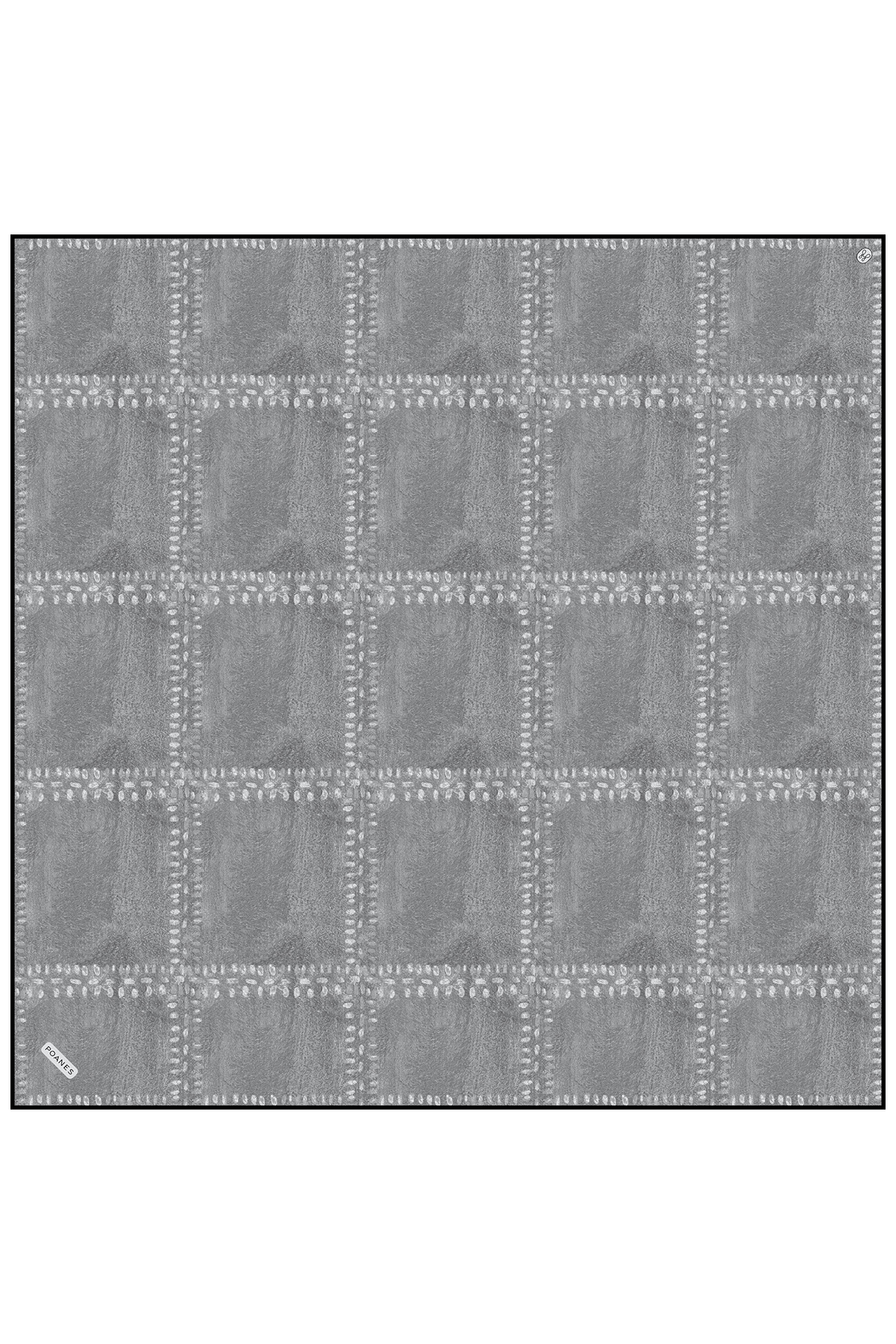 Poanes Yaban Desenli Twill İpek Eşarp görseli 1