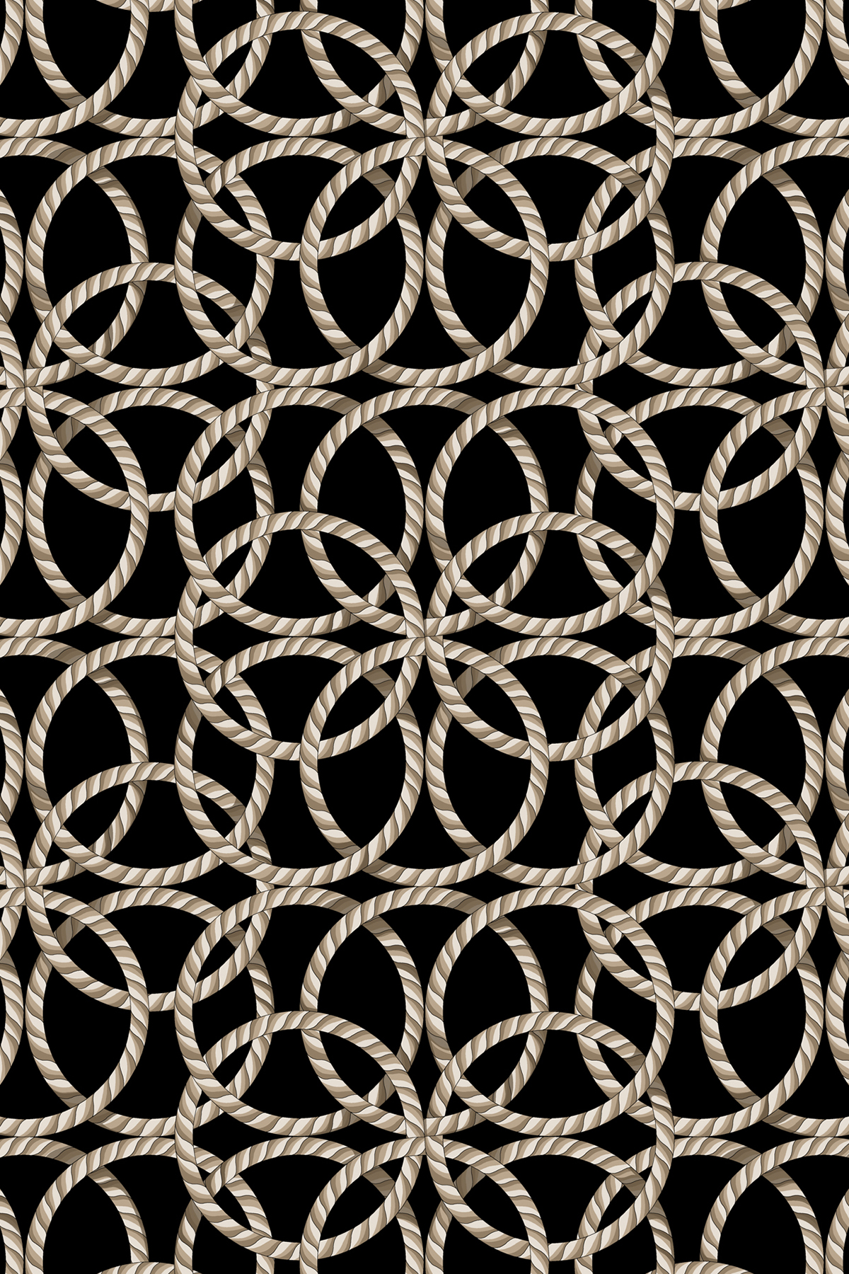 Poanes Halka Desenli Twill İpek Eşarp görseli 2